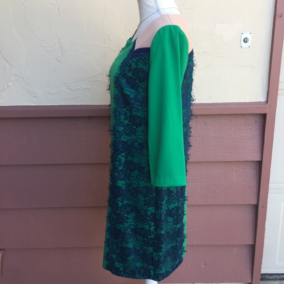 Anthropologie Block Color with Lace Shift - Picture 2 of 4